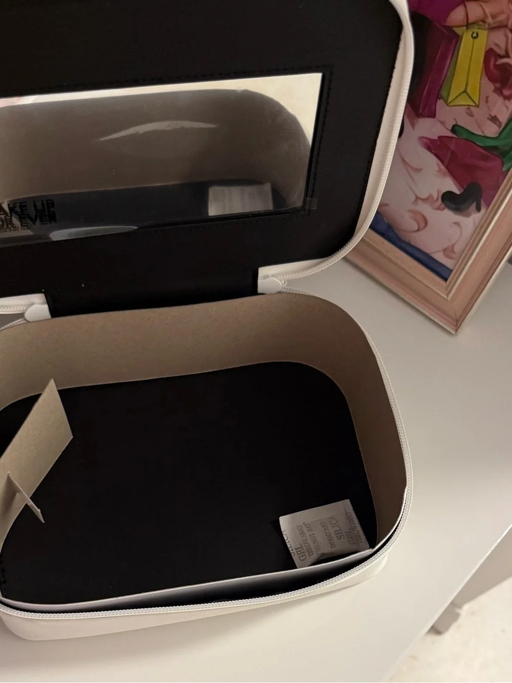Makeup Forever White Cosmetic Travel Case